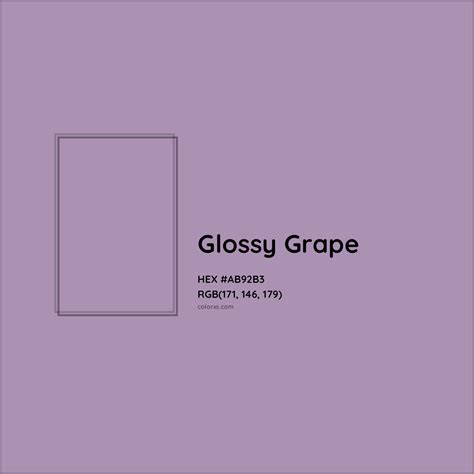 Glossy Grape Complementary or Opposite Color Name and Code (#AB92B3 ...