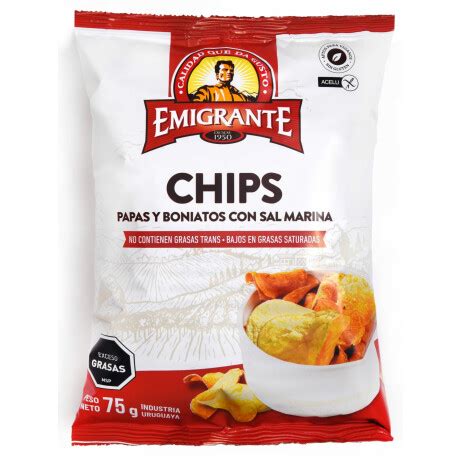 Snack Papa Y Boniato Chips Emigrante G Con Sal El Clon