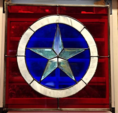 Stained Glass Panel Texas Star Window By Stainedglassroxannek