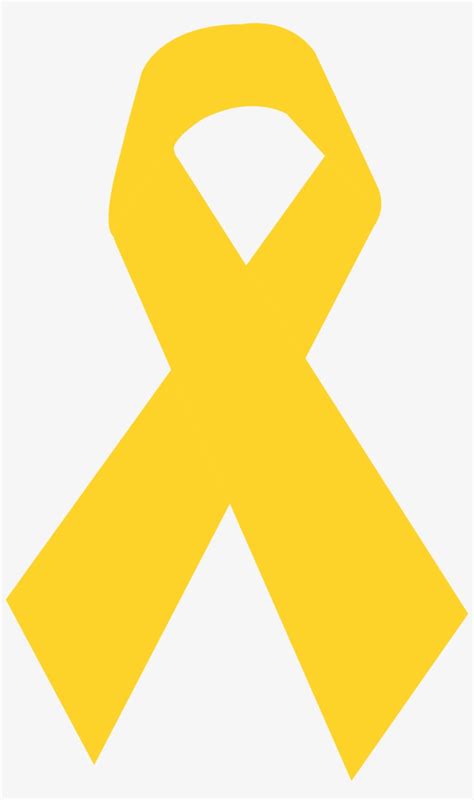 Laço De Fita Amarelo Gold Cancer Ribbon Black Background Free