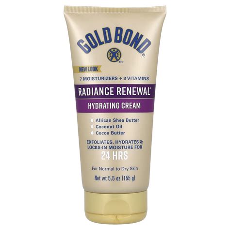 Gold Bond Radiance Renewal Hydrating Cream 55 Oz 155 G