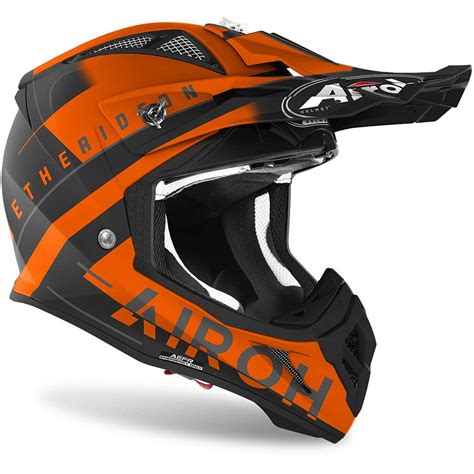 Casco Moto Cross Enduro Airoh Aviator Ace Amaze Arancio Opaco Vendita