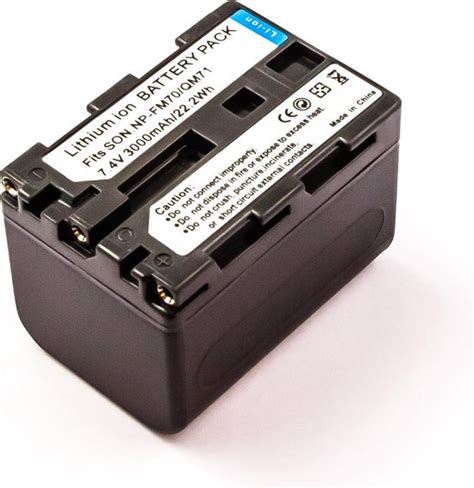 Battery Similar SONY NP FM70 NP QM71 Li Ion 7 4V 3000mAh 22 2Wh