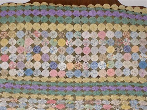 Vintage Suffolk Puff Quilt Yoyo Quilt Pinwheel Gorgeous Etsy Puff