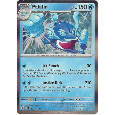 Pokemon Trading Card Game 062197 Palafin Rare Holo Card Sv03