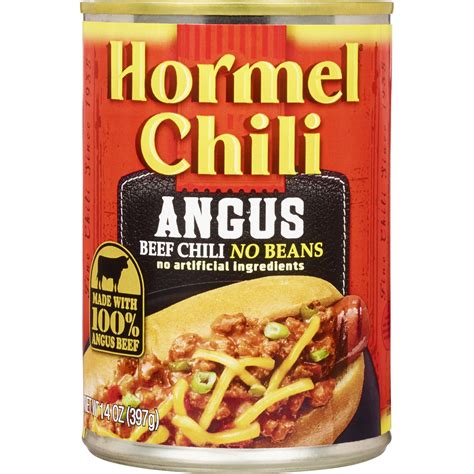 Hormel Angus Chili No Beans 16 G Protein No Artificial Ingredients