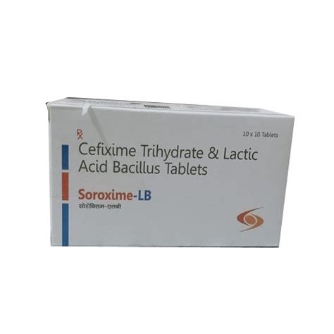 Cefixime Trihydrate And Lactic Acid Bacillus Tablets At Best Price In