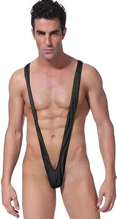 HiSexy Men Mankini Swimsuit V Sling Bathing Suit Sexy Lingerie Singlet Borat Style Bodysuit