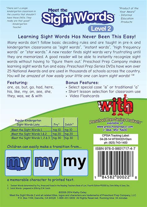 Meet The Sight Words Pack