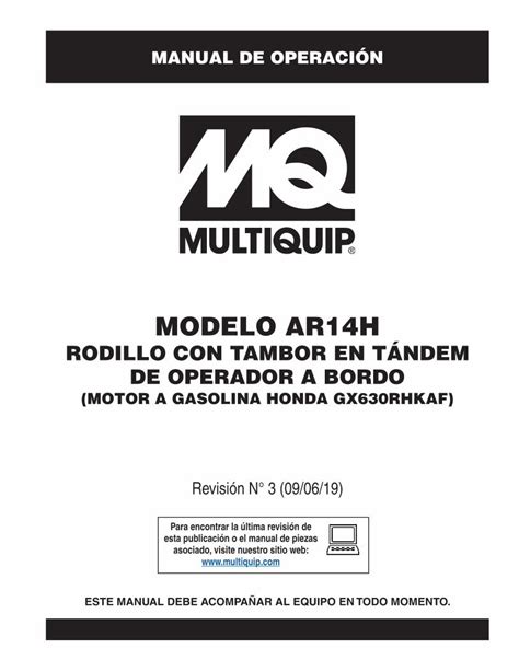 PDF MODELO AR14H Multiquip DOKUMEN TIPS