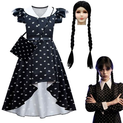 Wednesday Addams Str J Sukienka Cosplay Przebranie Allegro Pl