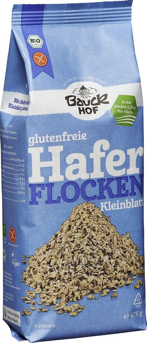 Bauckhof Haferflocken Kleinblatt Glutenfrei Bio 6 X 475g Online Kaufen