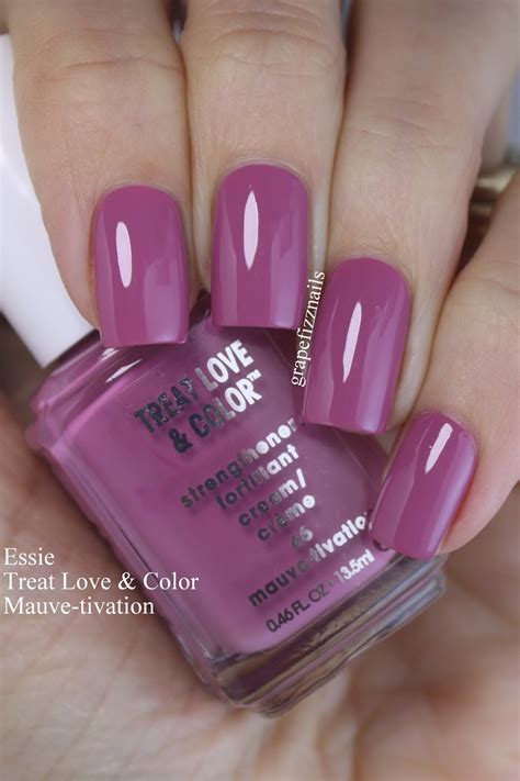 Grape Fizz Nails Essie Treat Love And Color Mauve Tivation