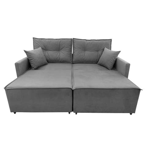 Sofa Retratil E Reclinavel D33 Cinza Extra