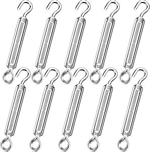 Amazon AOOCY M5 Turnbuckle Hook And Eye Stainless Steel For Wire