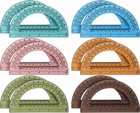 Amazon Sayglossy Pcs Of Colorful Plastic Protractors