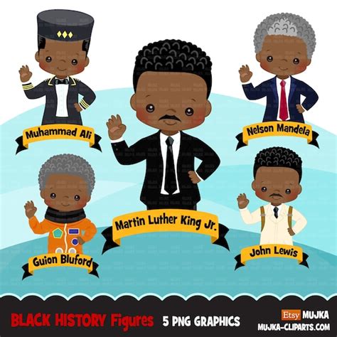 Black history clipart, black history figures Martin Luther King Jr ...