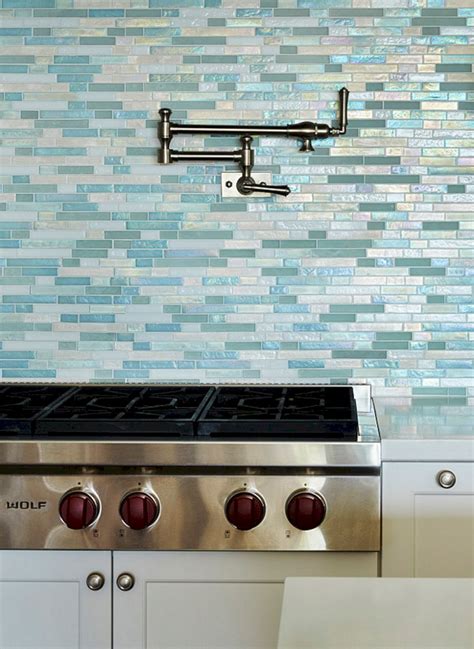 Beach Sea Glass Tile Kitchen Backsplash Glass Tile Backsplash