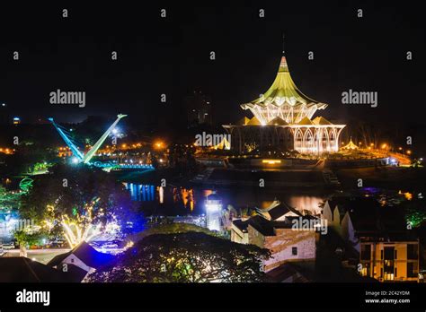 Dewan Undangan Negeri Sarawak Or Sarawak Legislative Buildings Stock