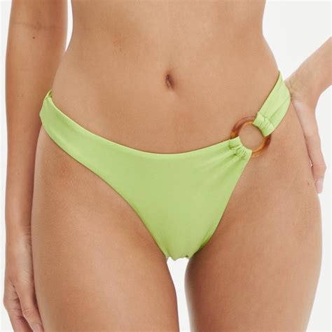 Glassons Green Tort Ring Bikini Set Brand New Just Depop