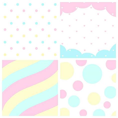 Cute set of backgrounds - pattern illustration 27188739 Vector Art at ...