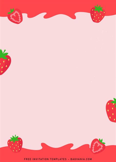 Free Printable Strawberry Birthday Invitation Templates Artofit