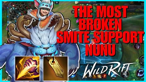 Wild Rift My Highest Winrate Strategy Nunu Smite Support Is Still