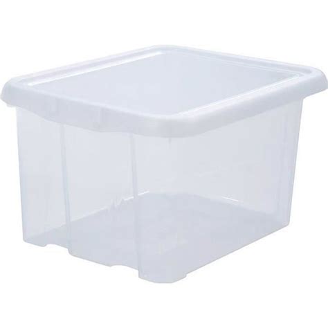 EDA PLASTIQUE Boîte de rangement Funny Box 18 L Naturel 38 3 x 31 x