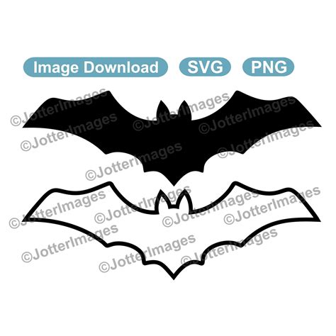 Basic Bat Shape and Outline Halloween Themed Image Download SVG, PNG ...