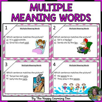 Multiple Meaning Words With Context Clues And Picture Clues TpT