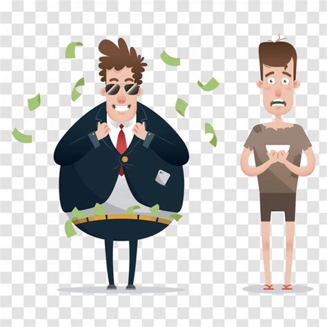 Person Cartoon - Poverty - Gesture Animation Transparent PNG