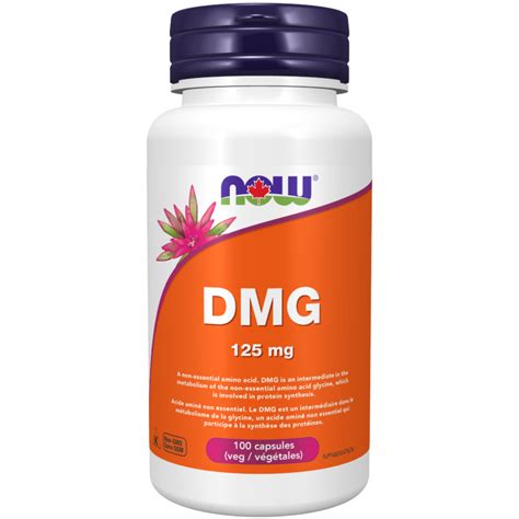 DMG 125 Mg Veg Capsules Now Foods Canada