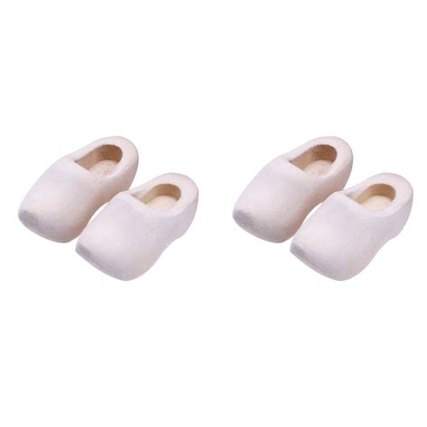 Pcs Mini Wooden Shoes Miniature Decoration For Home Crafts Klompen