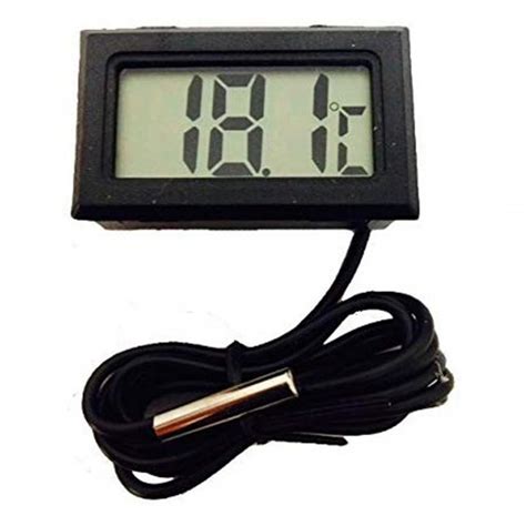 Mini Temperature Sensor Lcd Car Digital Thermometer Hygrometer