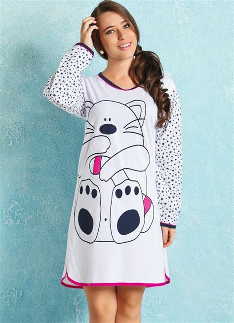 Camisola Manga Longa Estampa De Urso Branca Alma Dolce