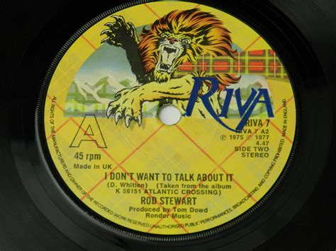 405 ‘i Dont Want To Talk About It ‘the First Cut Is The Deepest By Rod Stewart The Uk