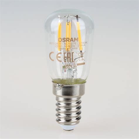 Osram LED Filament Leuchtmittel 2 8W 25W Birnen Form Klar E14 Sock