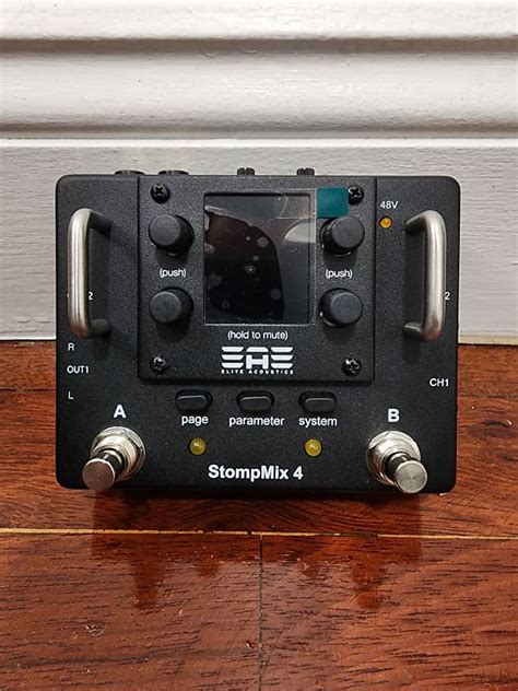 Elite Acoustics Eae Stompmix 4 Four Channel Digital Mixer Reverb