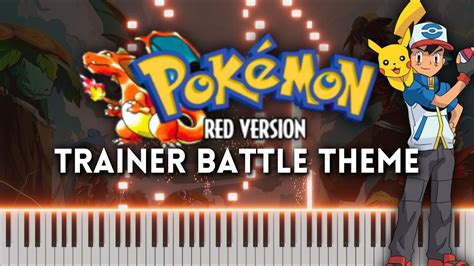 Trainer Battle Theme Pokemon Redblue Piano Cover Free Midi Youtube