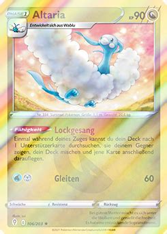 Altaria Reverse Holo 106 203 TCG Shop