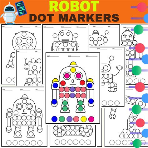 Robots Activities Bingo Daubers Dot Markers Made By Teachers