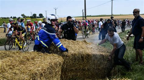 Tear Gas Fired As Farmers Protest Halts Tour De France