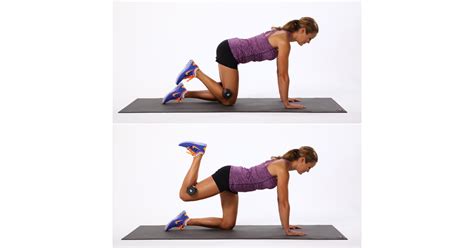 Weighted Donkey Kick | Butt Exercises Using Dumbbells | POPSUGAR ...