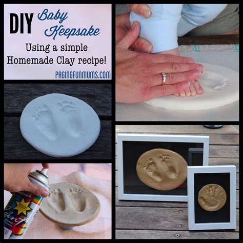 Simple DIY Gift Idea Baby Footprint Keepsake Using Flour Bubzi Co