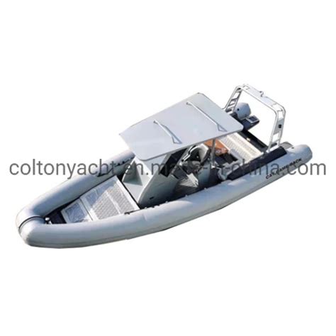 Luxury Ft Rib Semi Rigid Aluminum Hull Orca Hypalon Pvc Inflatable