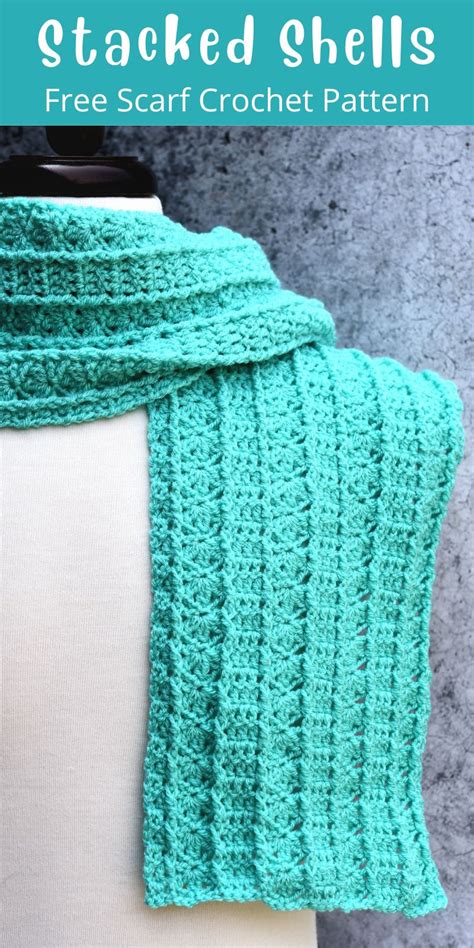 Crochet Shell Scarf Pattern Free - Make It Crochet