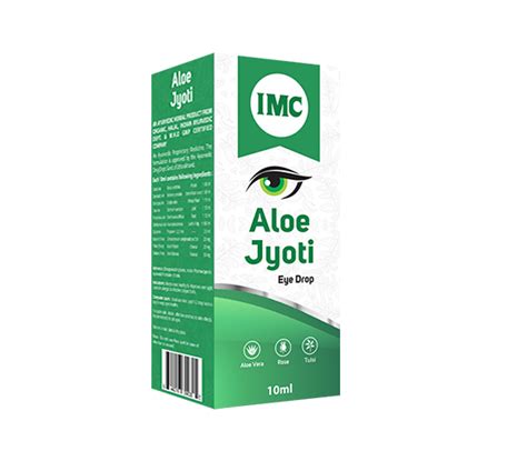 IMC Ayurvedic ALOE JYOTI EYE DROP Bottle Size 10 Ml Packaging Type