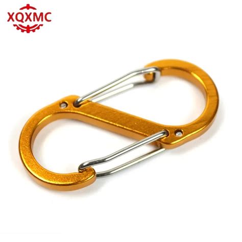 Custom Small Loading Buckle Keychain Snap Hook S Biner Aluminum