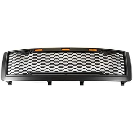 Amazon ZMAUTOPARTS Front Upper Hood Grille Grill Matte Black W