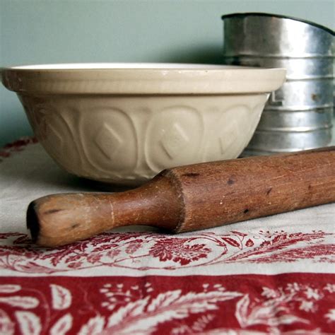 Vintage Rolling Pin Solid Wood Handmade Antique Early 1900s